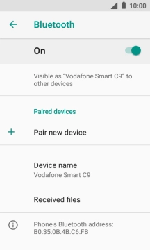 Press Pair new device.