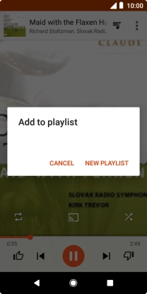 Press NEW PLAYLIST.