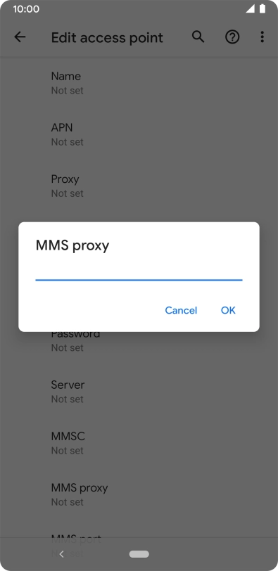Key in 10.202.002.060 and press OK.