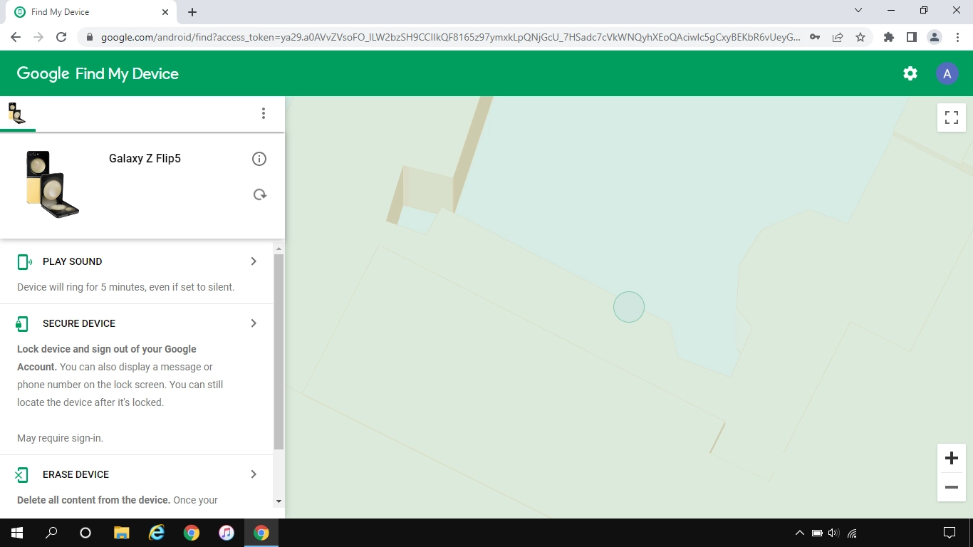 Click the required device.