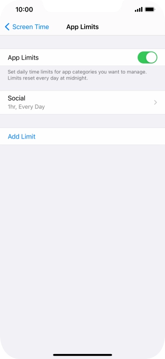 Press the required category.