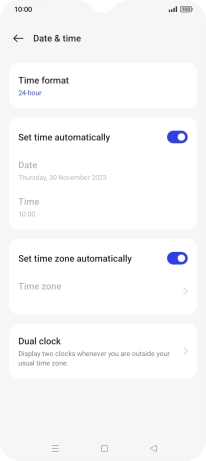 Press the Home key to return to the home screen.