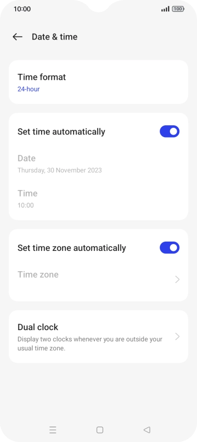Press the Home key to return to the home screen.