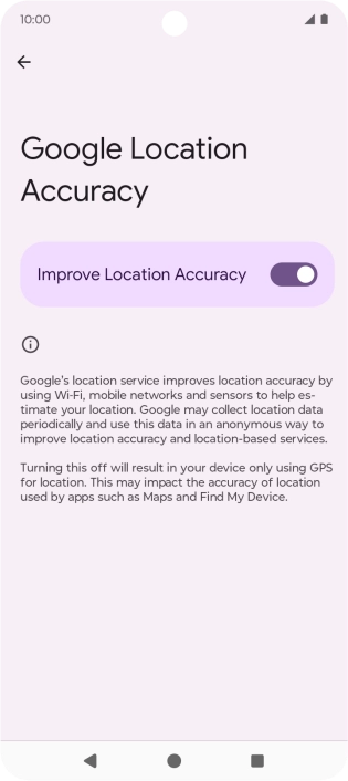 If you press the indicator next to 