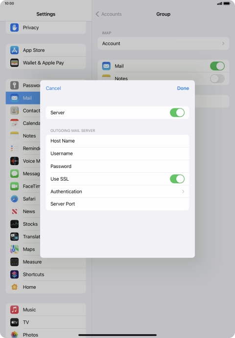 Press the indicator next to Press the indicator next to