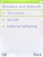 Select WLAN.