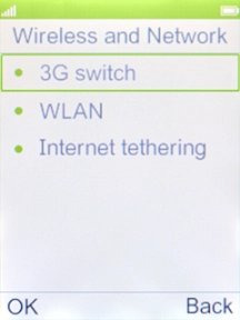 Select WLAN.