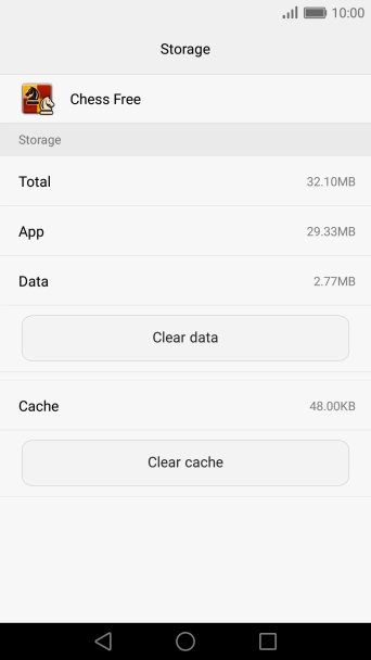 Press Clear cache.