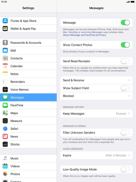 Press the Home key to return to the home screen.