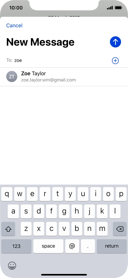 Press the required contact.