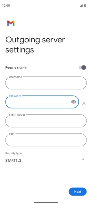 Press the field below 