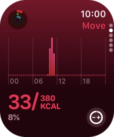 Keep sliding upwards to see the number of steps, distance and number of floors you've covered.