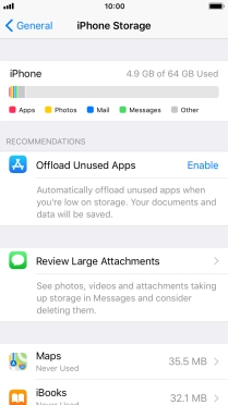 Press the required app.