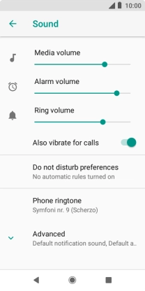 Press the Home key to return to the home screen.