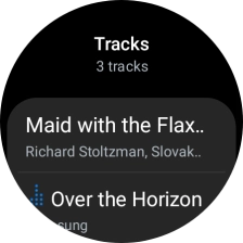 Press the required audio file.