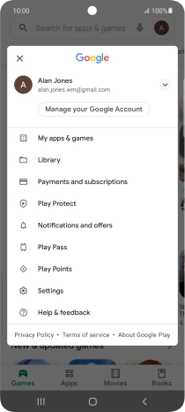 Press My apps & games.