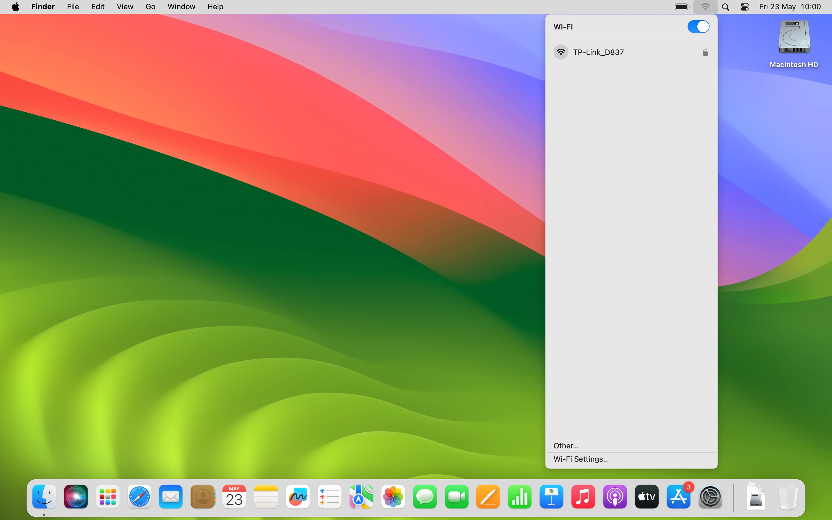 Click the name of your Wi-Fi hotspot.