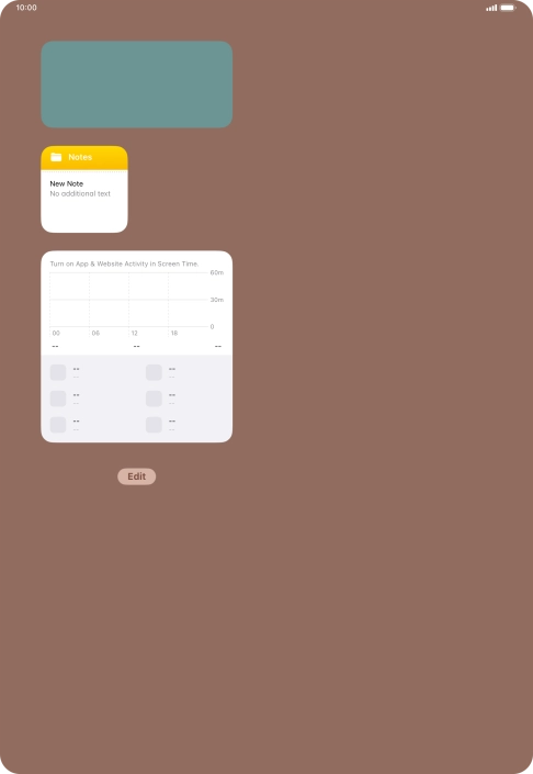 Press and hold the required Widget Stack.