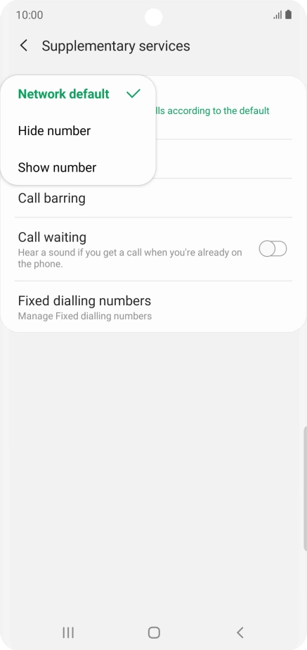 Press Show number to turn on caller identification. Press Show number to turn on caller identification.