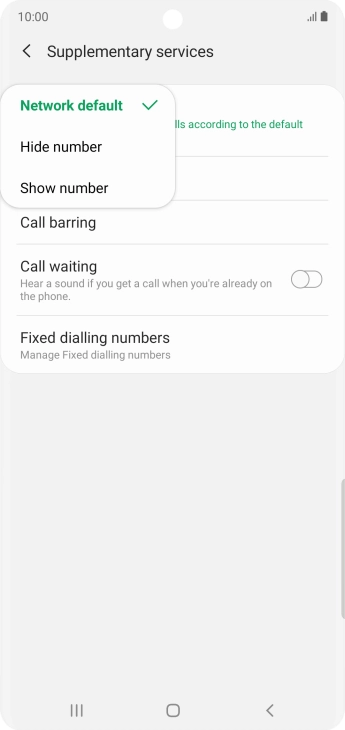 Press Show number to turn on caller identification. Press Show number to turn on caller identification.