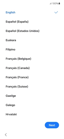 Press the required language.