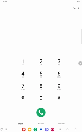 Press the menu icon.