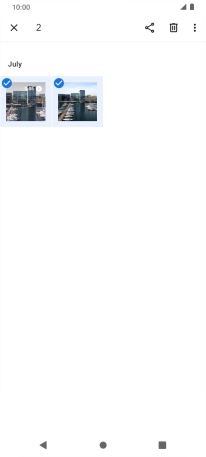 Press the share icon.