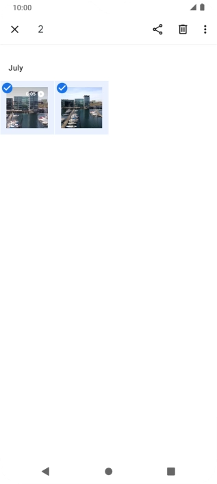 Press the share icon.