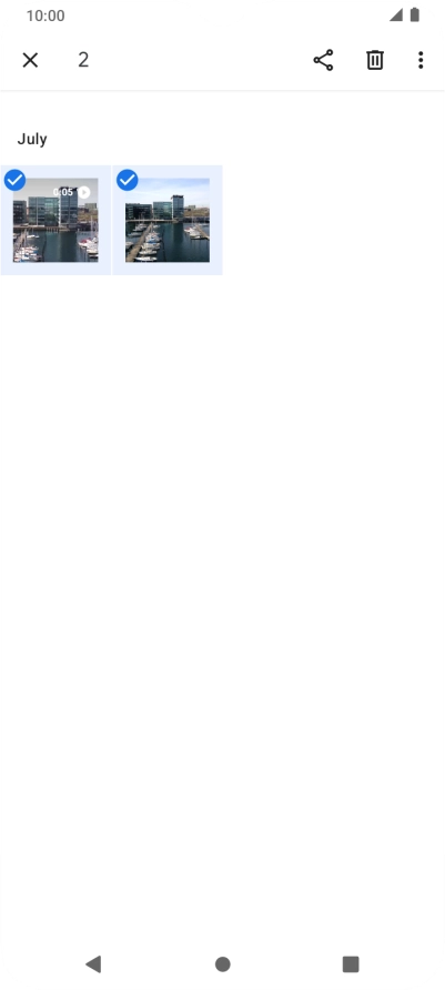 Press the share icon.