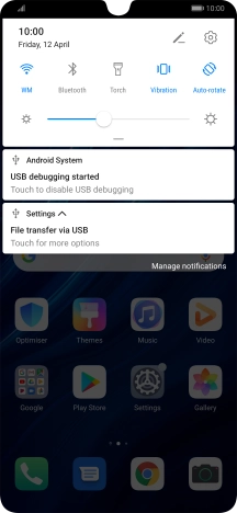 Press Touch for more options.
