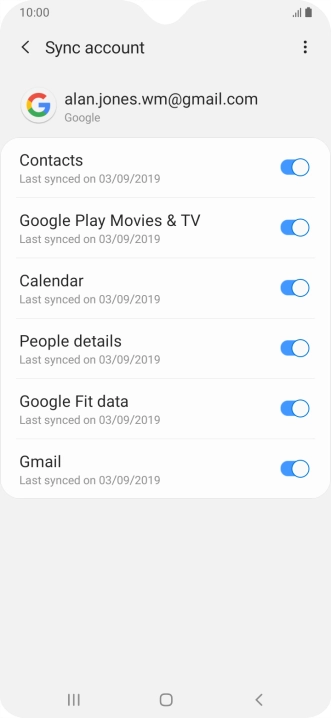 Press the Home key to return to the home screen.
