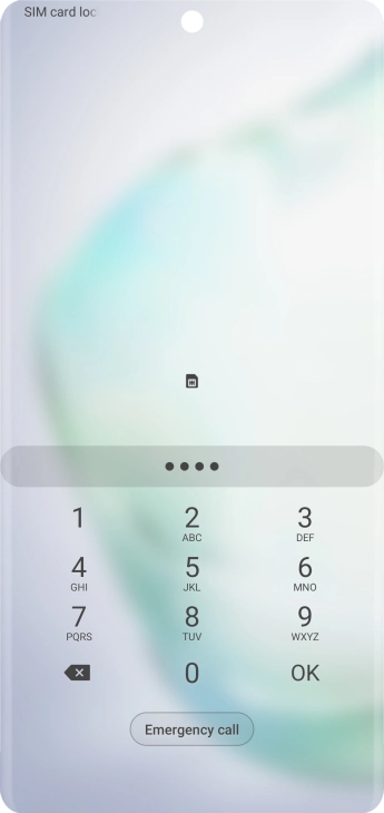 If you're asked to key in your PIN, do so and press OK.