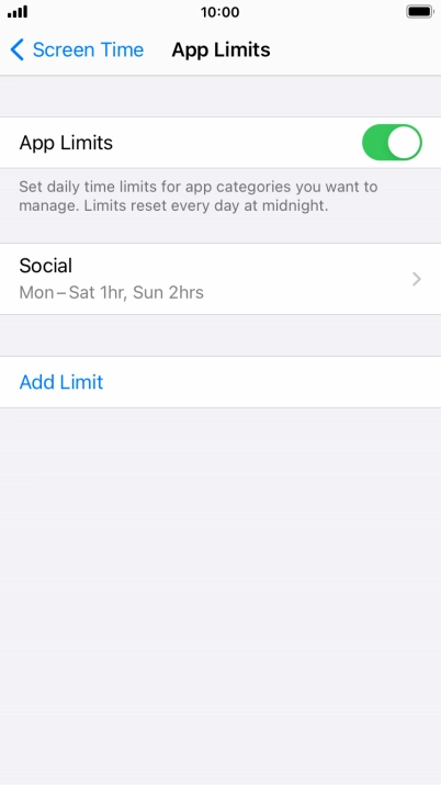 Press the required category.