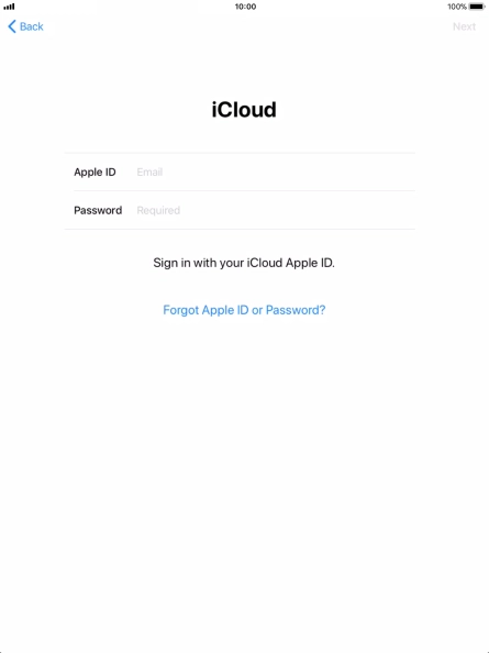 Press the field next to 