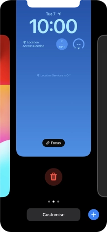 Press the delete icon.
