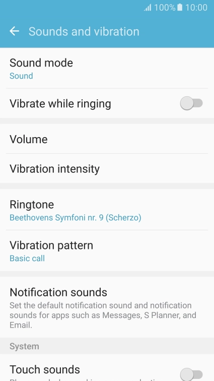 Press the Home key to return to the home screen.