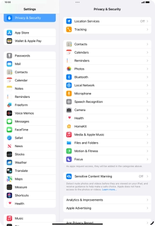 Press Sensitive Content Warning.