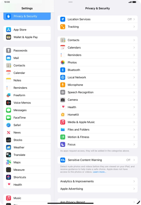 Press Sensitive Content Warning.