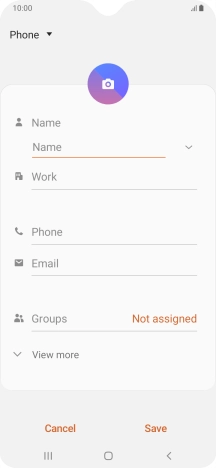 Press the address book drop down list.