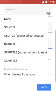 Press None to turn off the function.