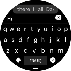 Press the confirm icon. Press the confirm icon.
