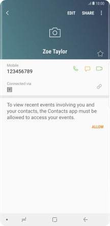 Press the Home key to return to the home screen.