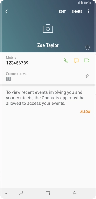 Press the Home key to return to the home screen.