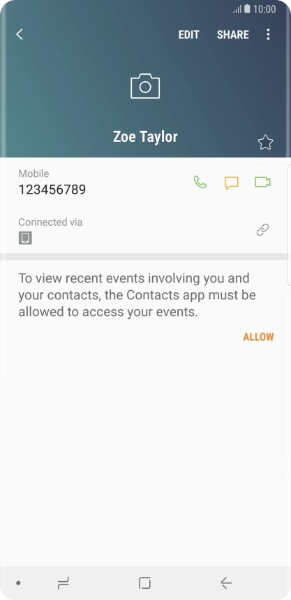 Press the Home key to return to the home screen.