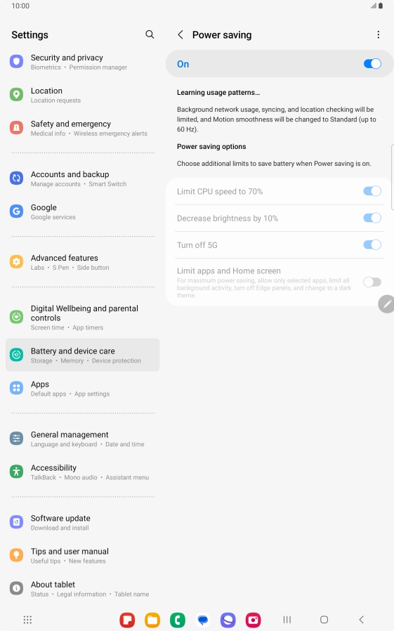Press the Home key to return to the home screen.