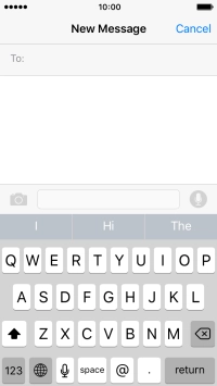 Press the required word to insert it.