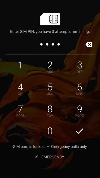 If you're asked to key in your PIN, do so and press the confirm icon.