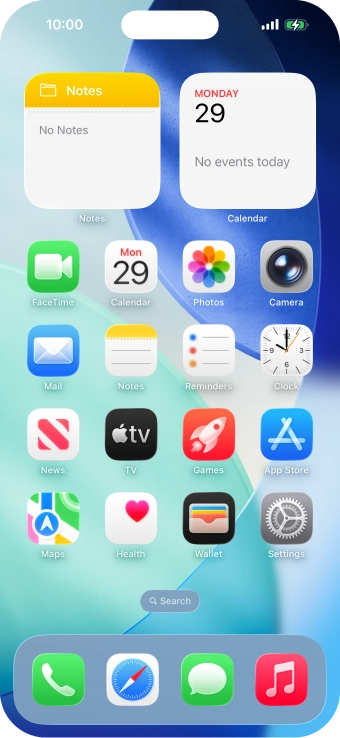 When the battery charging icon is displayed, the battery is charging.