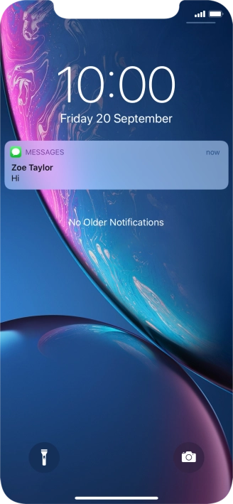 Press the required notification and follow the instructions on the screen to use the selected function.