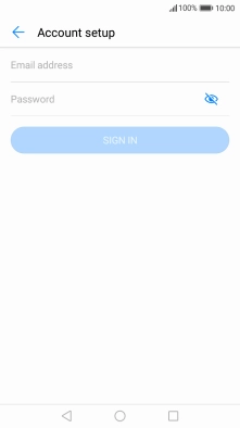 Press Email address and key in your email address.